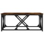 vidaXL Mesa de centro madera contrachapada roble ahumado 70x70x30 cm vidaXL Mesa de centro madera contrachapada roble ahumado 70x70x30 cm