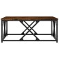 vidaXL Mesa de centro madera contrachapada roble ahumado 70x70x30 cm vidaXL Mesa de centro madera contrachapada roble ahumado 70x70x30 cm