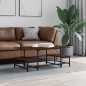 vidaXL Mesa de centro madera contrachapada roble marrón 100x50,5x40 cm vidaXL Mesa de centro madera contrachapada roble marrón 100x50,5x40 cm