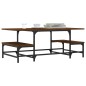 vidaXL Mesa de centro madera contrachapada roble marrón 100x50,5x40 cm vidaXL Mesa de centro madera contrachapada roble marrón 100x50,5x40 cm