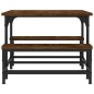 vidaXL Mesa de centro madera contrachapada roble marrón 100x50,5x40 cm vidaXL Mesa de centro madera contrachapada roble marrón 100x50,5x40 cm