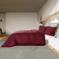 vidaXL Juego de funda nórdica microfibra ligera burdeos 200x200 cm vidaXL Juego de funda nórdica microfibra ligera burdeos 200x200 cm