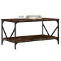 vidaXL Mesa de centro madera contrachapada roble ahumado 90x50x45 cm vidaXL Mesa de centro madera contrachapada roble ahumado 90x50x45 cm