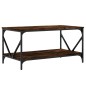 vidaXL Mesa de centro madera contrachapada roble ahumado 90x50x45 cm vidaXL Mesa de centro madera contrachapada roble ahumado 90x50x45 cm
