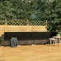 vidaXL Set de sofás de jardín con cojines 4 pzas ratán sintético gris vidaXL Set de sofás de jardín con cojines 4 pzas ratán sintético gris