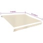 vidaXL Toldo de lona color crema 3x2,5 m sin armazón vidaXL Toldo de lona color crema 3x2,5 m sin armazón