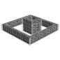 vidaXL Jardinera de gaviones de acero 120x120x20 cm