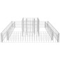 vidaXL Jardinera de gaviones de acero 120x120x20 cm