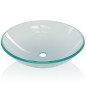vidaXL Lavabo de vidrio templado 42 cm esmerilado vidaXL Lavabo de vidrio templado 42 cm esmerilado