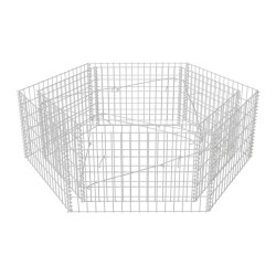 vidaXL Arriate hexagonal de gaviones 160x140x50 cm