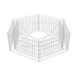 vidaXL Arriate hexagonal de gaviones 160x140x50 cm vidaXL Arriate hexagonal de gaviones 160x140x50 cm