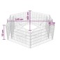 vidaXL Arriate hexagonal de gaviones 160x140x50 cm vidaXL Arriate hexagonal de gaviones 160x140x50 cm