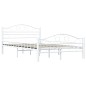 vidaXL Estructura de cama de metal blanco 140x200 cm vidaXL Estructura de cama de metal blanco 140x200 cm