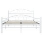vidaXL Estructura de cama de metal blanco 140x200 cm vidaXL Estructura de cama de metal blanco 140x200 cm