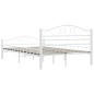 vidaXL Estructura de cama de metal blanco 140x200 cm vidaXL Estructura de cama de metal blanco 140x200 cm