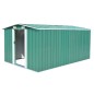 vidaXL Caseta de jardín metal verde 257x392x181 cm vidaXL Caseta de jardín metal verde 257x392x181 cm