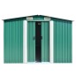 vidaXL Caseta de jardín metal verde 257x392x181 cm vidaXL Caseta de jardín metal verde 257x392x181 cm