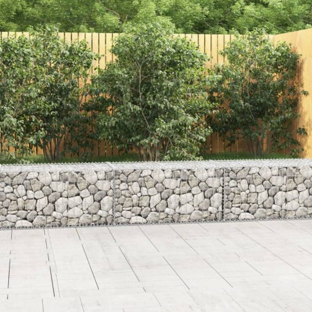 vidaXL Muro de gaviones con cubiertas acero galvanizado 300x50x50 cm
