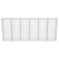 vidaXL Muro de gaviones con cubiertas acero galvanizado 300x50x150 cm vidaXL Muro de gaviones con cubiertas acero galvanizado 300x50x150 cm