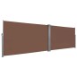 vidaXL Toldo lateral retráctil 160x600 cm marrón