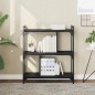 vidaXL Librería de 3 estantes madera de ingeniería negro 76x32x88 cm vidaXL Librería de 3 estantes madera de ingeniería negro 76x32x88 cm