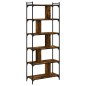 vidaXL Librería 6 estantes madera ingeniería roble ahumado 76x32x192cm