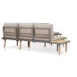 vidaXL Juego muebles de jardín 7 plazas y cojines madera acacia marrón vidaXL Juego muebles de jardín 7 plazas y cojines madera acacia marrón