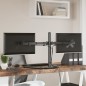 vidaXL Soporte para monitor doble acero negro VESA 75/100 mm vidaXL Soporte para monitor doble acero negro VESA 75/100 mm