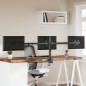 vidaXL Soporte para monitor triple acero negro VESA 75/100 mm vidaXL Soporte para monitor triple acero negro VESA 75/100 mm