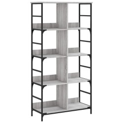 vidaXL Estantería de madera de ingeniería gris Sonoma 78,5x33x153 cm