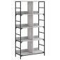 vidaXL Estantería de madera de ingeniería gris Sonoma 78,5x33x153 cm