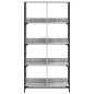 vidaXL Estantería de madera de ingeniería gris Sonoma 78,5x33x153 cm