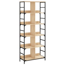 vidaXL Estantería de madera ingeniería roble Sonoma 78,5x33x188,5 cm