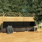 vidaXL Set de sofás de jardín con cojines 3 pzas ratán sintético gris vidaXL Set de sofás de jardín con cojines 3 pzas ratán sintético gris