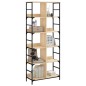 vidaXL Estantería de madera ingeniería roble Sonoma 78,5x33x188,5 cm vidaXL Estantería de madera ingeniería roble Sonoma 78,5x33x188,5 cm