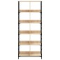 vidaXL Estantería de madera ingeniería roble Sonoma 78,5x33x188,5 cm vidaXL Estantería de madera ingeniería roble Sonoma 78,5x33x188,5 cm