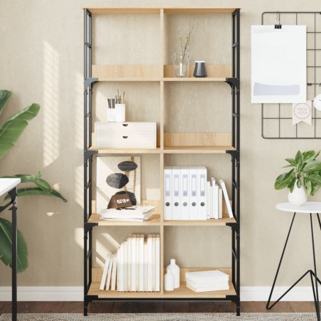 vidaXL Estantería de madera de ingeniería roble Sonoma 78,5x33x153 cm
