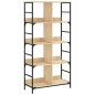 vidaXL Estantería de madera de ingeniería roble Sonoma 78,5x33x153 cm vidaXL Estantería de madera de ingeniería roble Sonoma 78,5x33x153 cm