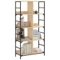 vidaXL Estantería de madera de ingeniería roble Sonoma 78,5x33x153 cm vidaXL Estantería de madera de ingeniería roble Sonoma 78,5x33x153 cm