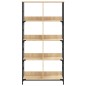 vidaXL Estantería de madera de ingeniería roble Sonoma 78,5x33x153 cm vidaXL Estantería de madera de ingeniería roble Sonoma 78,5x33x153 cm