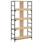 vidaXL Estantería de madera de ingeniería roble Sonoma 78,5x33x153 cm vidaXL Estantería de madera de ingeniería roble Sonoma 78,5x33x153 cm