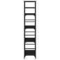 vidaXL Estantería de madera de ingeniería negra 50x33x153 cm vidaXL Estantería de madera de ingeniería negra 50x33x153 cm