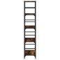 vidaXL Estantería de madera de ingeniería roble ahumado 50x33x153 cm