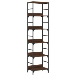 vidaXL Estantería de madera ingeniería marrón roble 50x33x188,5 cm