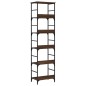 vidaXL Estantería de madera ingeniería marrón roble 50x33x188,5 cm vidaXL Estantería de madera ingeniería marrón roble 50x33x188,5 cm