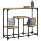 vidaXL Mesa consola de madera de ingeniería roble Sonoma 89,5x28x76 cm