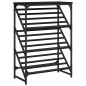 vidaXL Mueble zapatero de madera de ingeniería negro 60x30x85 cm vidaXL Mueble zapatero de madera de ingeniería negro 60x30x85 cm