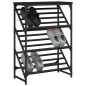 vidaXL Mueble zapatero de madera de ingeniería negro 60x30x85 cm vidaXL Mueble zapatero de madera de ingeniería negro 60x30x85 cm