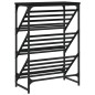 vidaXL Mueble zapatero de madera de ingeniería negro 60x30x85 cm vidaXL Mueble zapatero de madera de ingeniería negro 60x30x85 cm