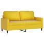 vidaXL Juego de sofás con cojines 2 piezas terciopelo amarillo vidaXL Juego de sofás con cojines 2 piezas terciopelo amarillo